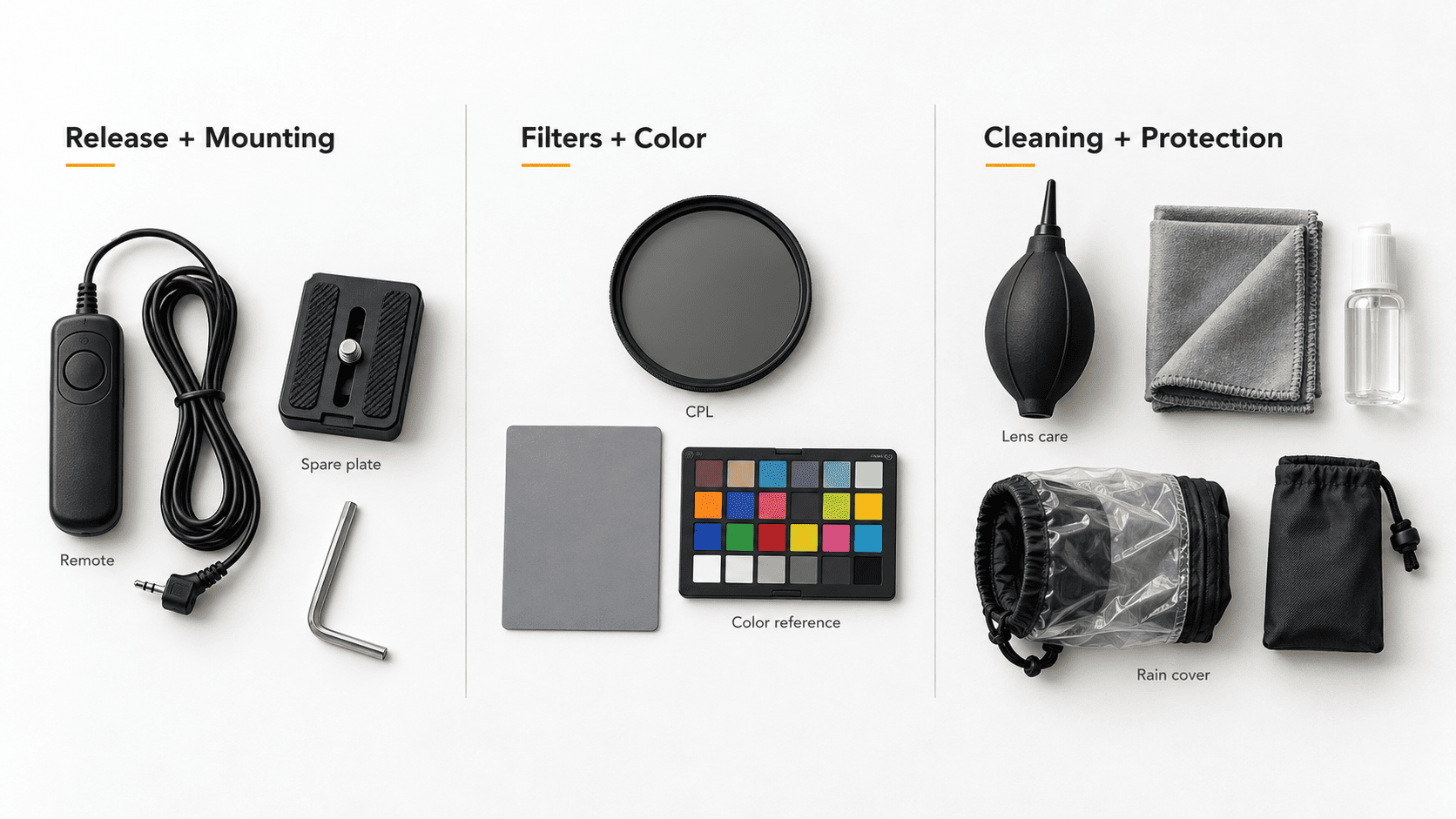 Small accessories for real estate photography
